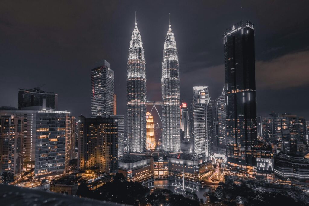 Scenic View Of City During Evening